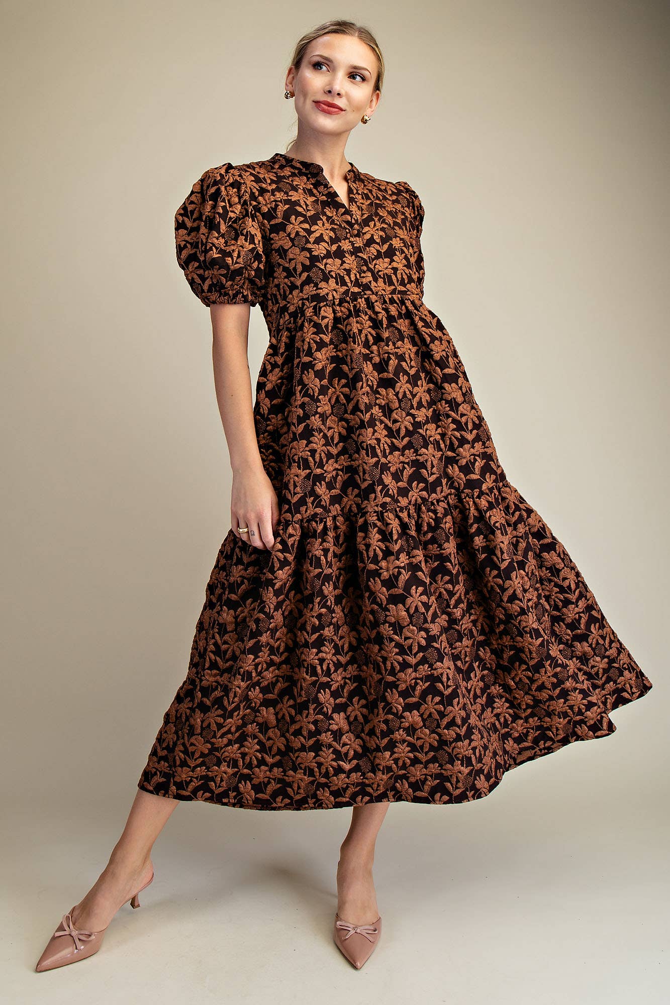 statement midi dress Harvest Spice