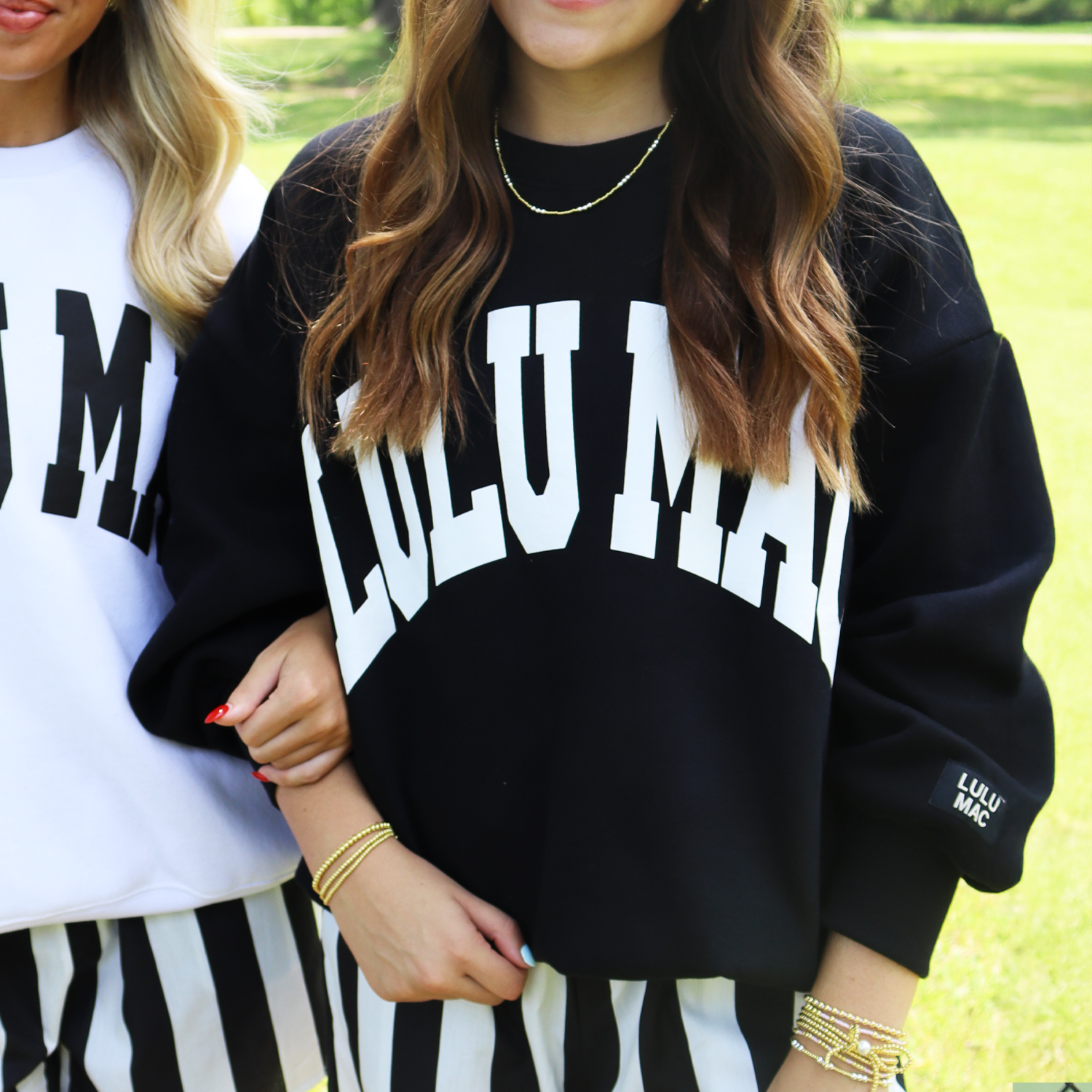 Lulu Mac Sweatshirt Black/White