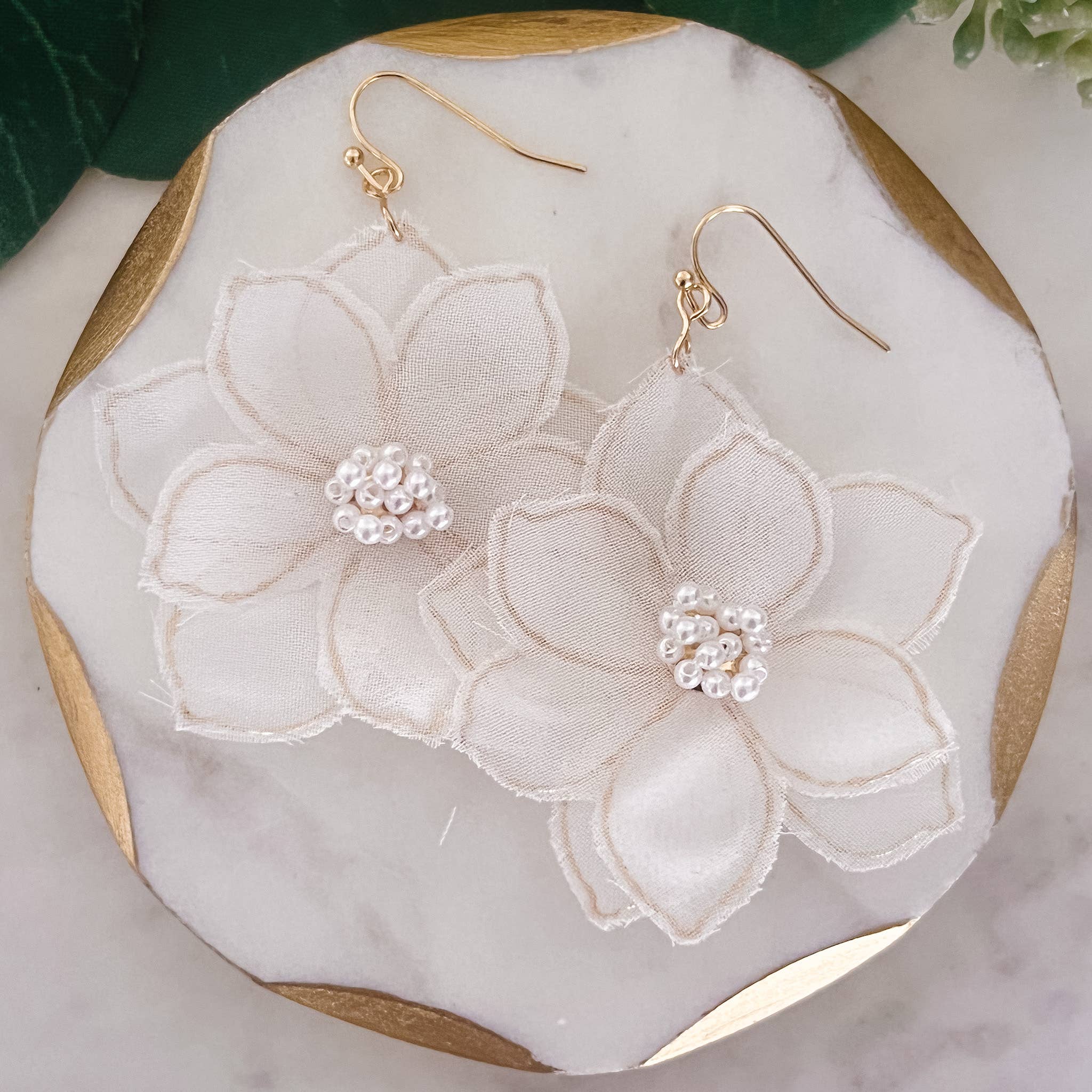 Elegantly Lacey Floral Earrings