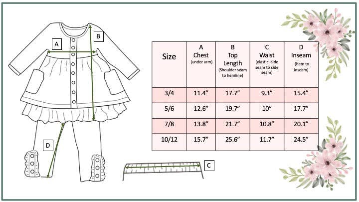 "It's Gingham Time" Legging Set