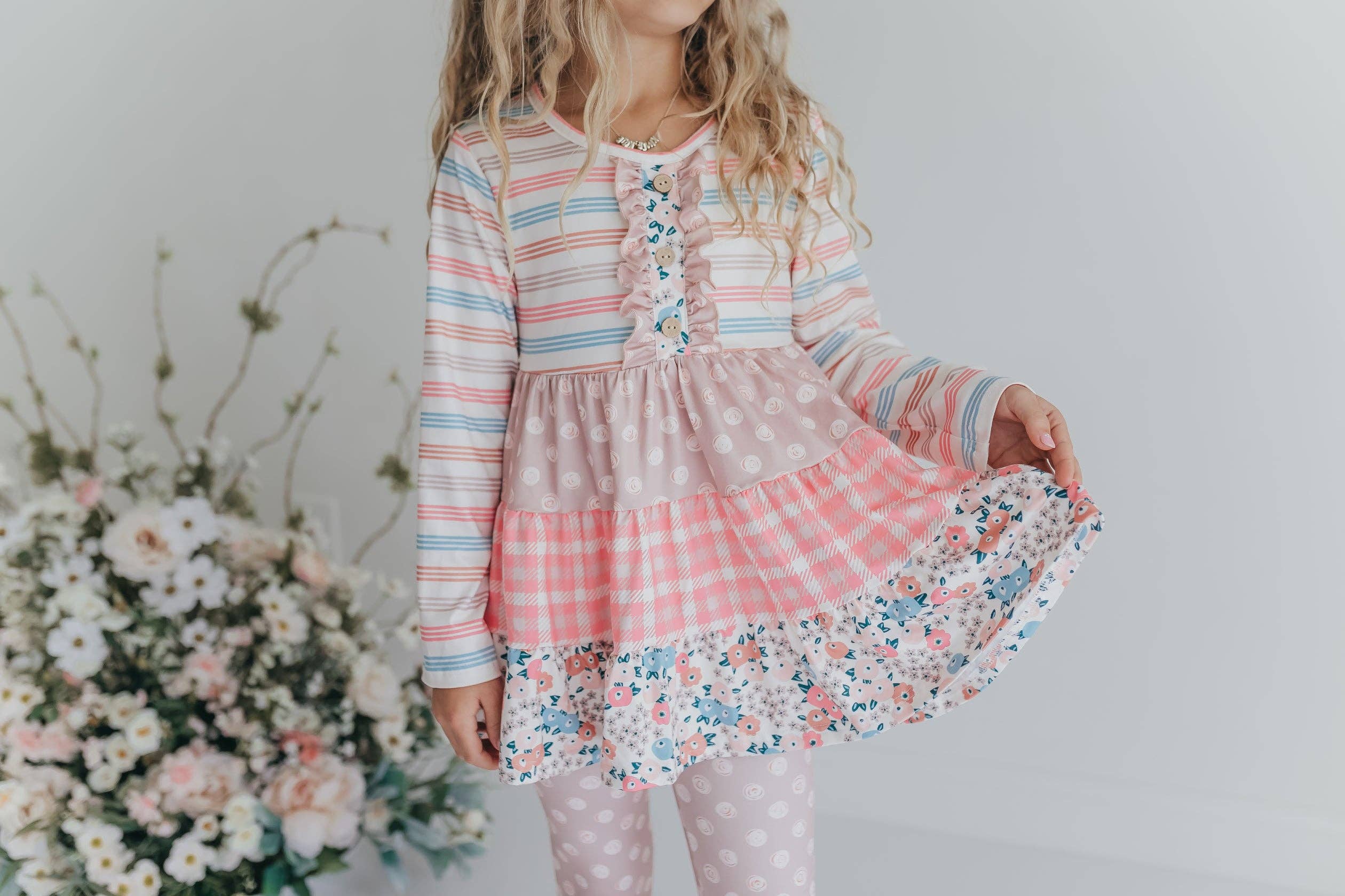 "Pretty In Pink" Ruffle Legging Set