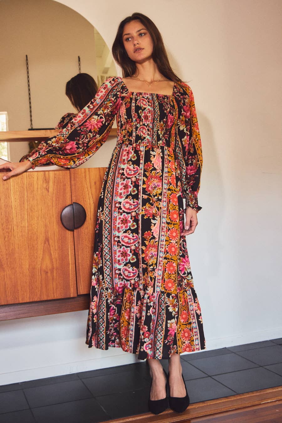 Floral Bohemian Maxi Dress