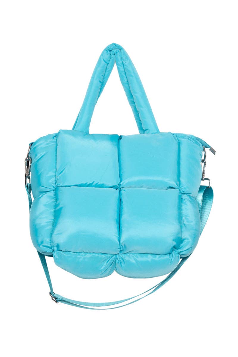 Blue Wholesale Quilted Mini Puffer