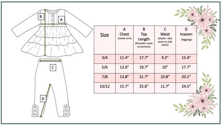 "Pretty In Pink" Ruffle Legging Set