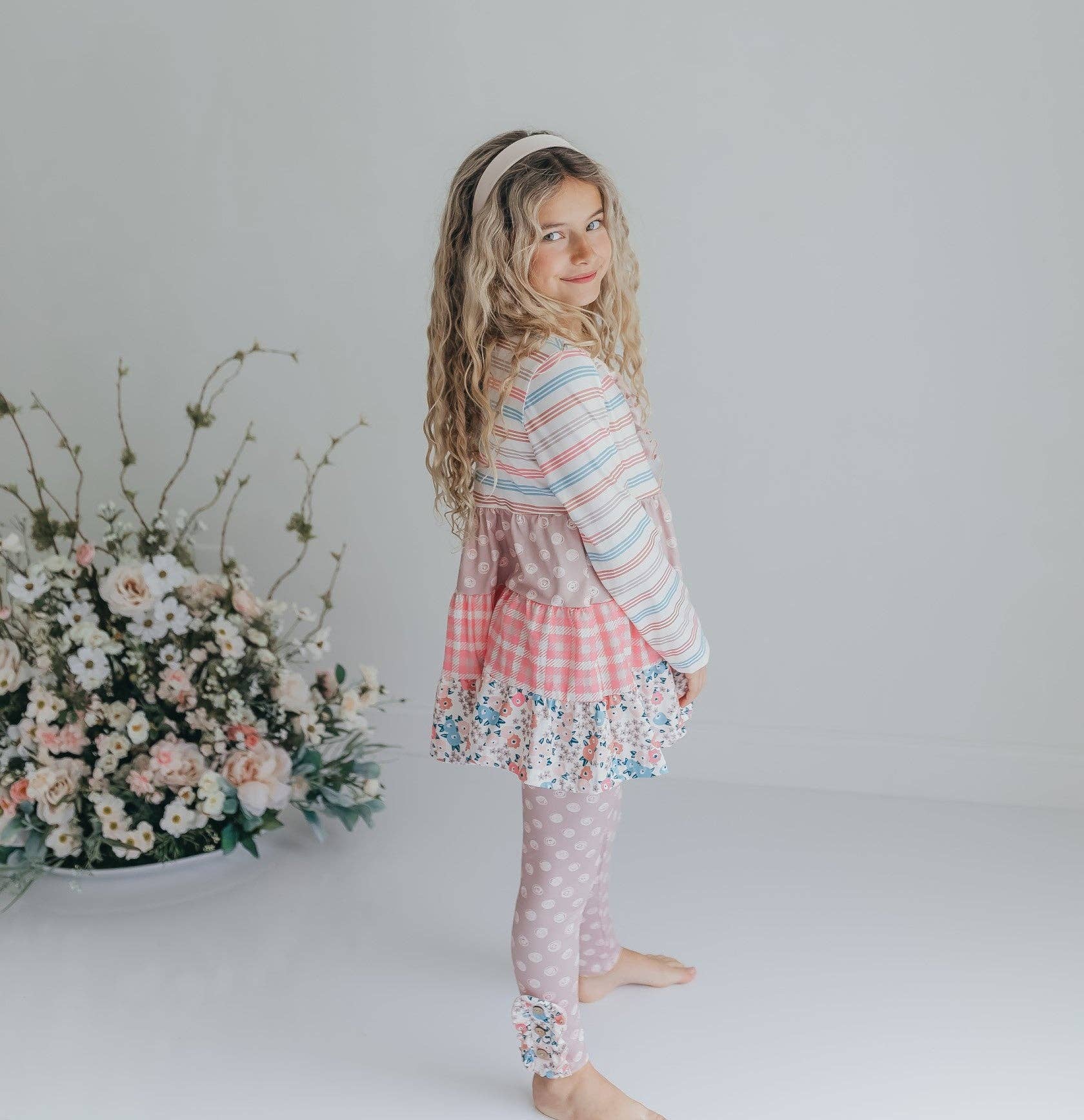 "Pretty In Pink" Ruffle Legging Set