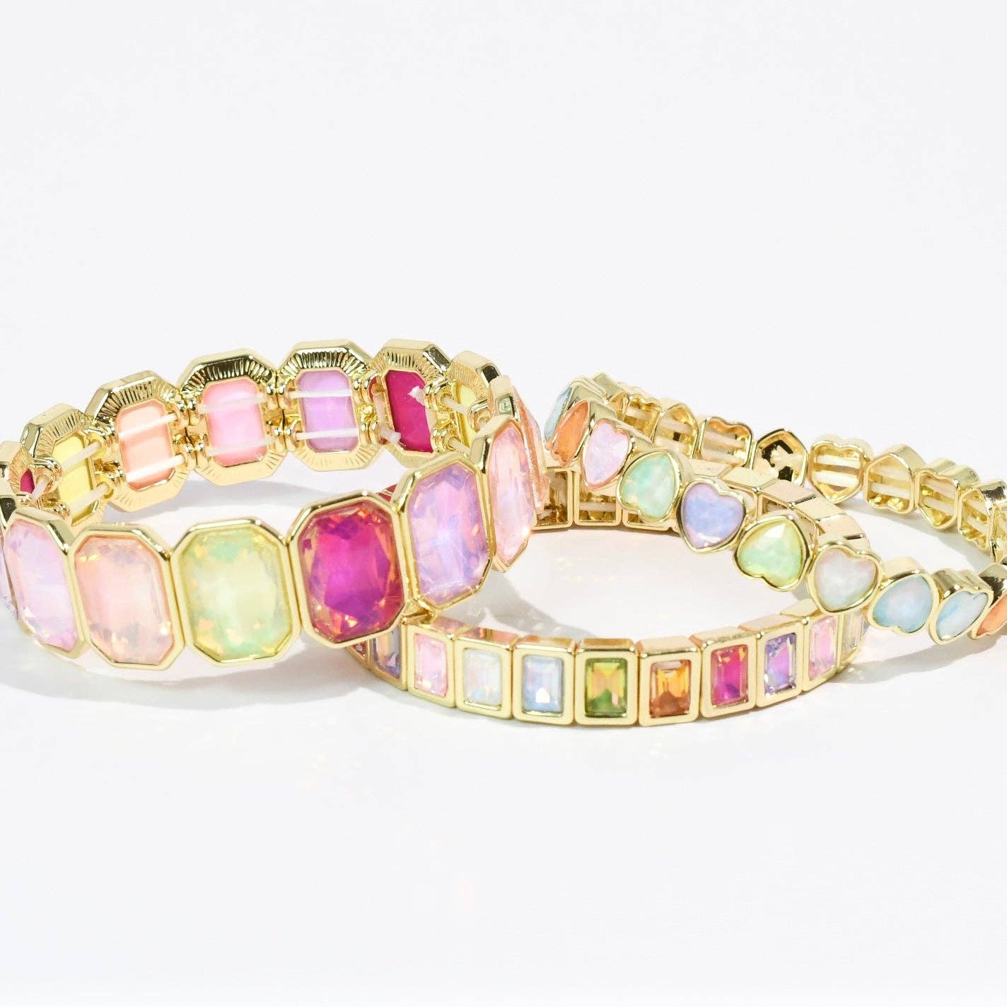 Sparkle Multi  Heart Stack Set