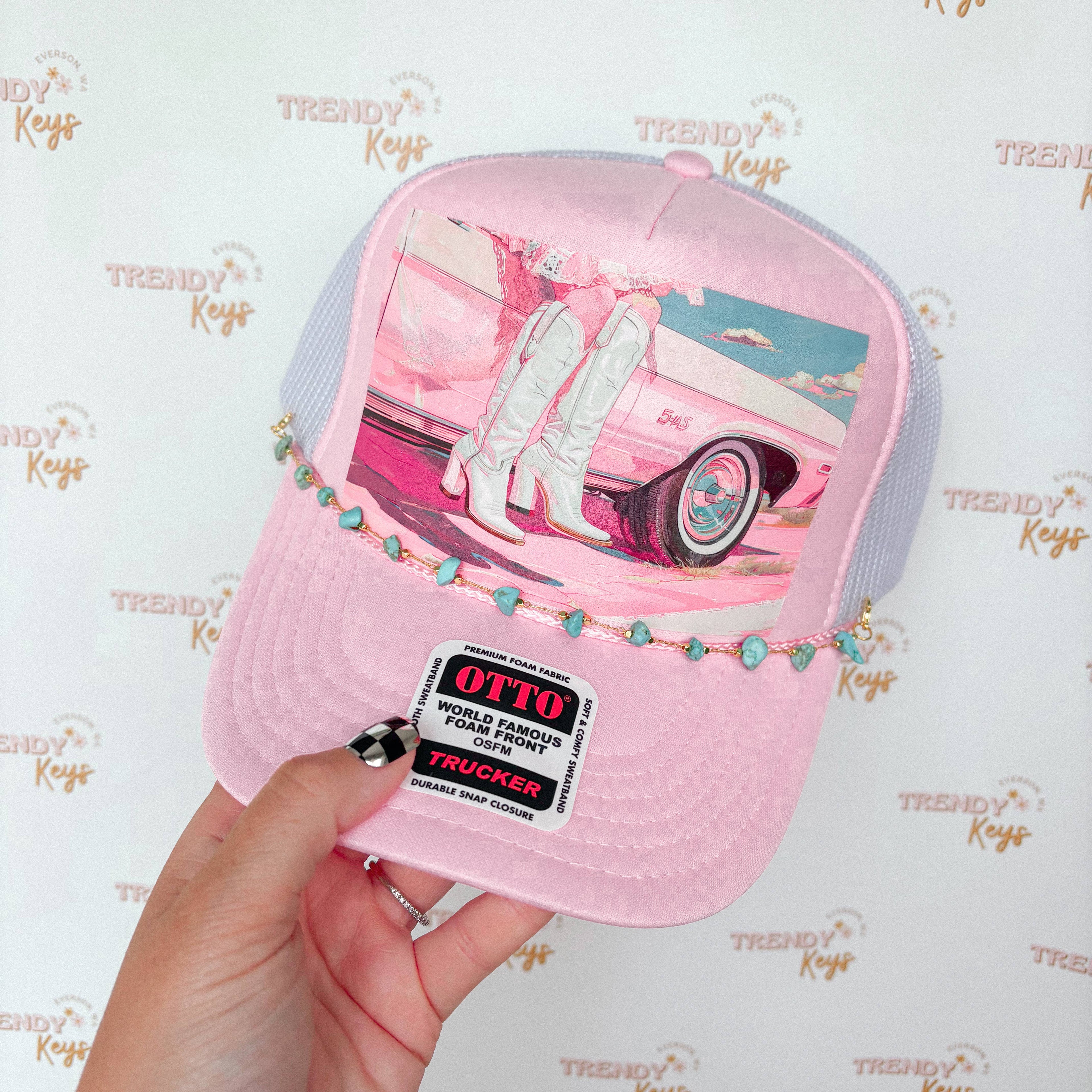 Pretty Pink Cowgirl Trucker Hat