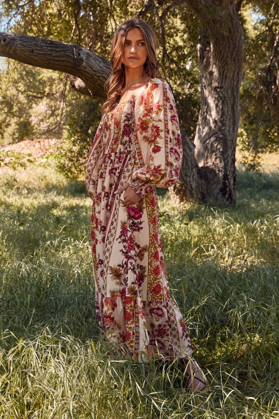 Floral Bohemian Maxi Dress